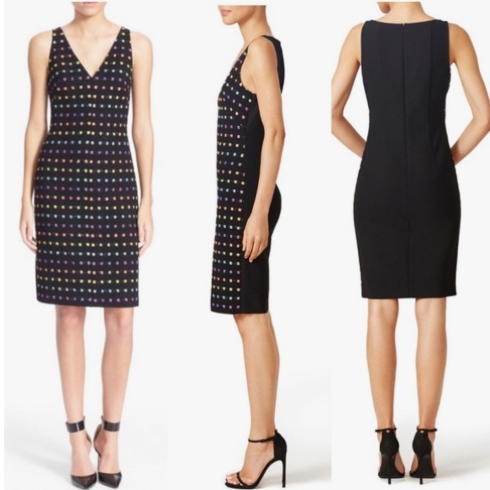 Diane Von Furstenberg Minetta Black Sleeveless Sheath Dress - Size 0
